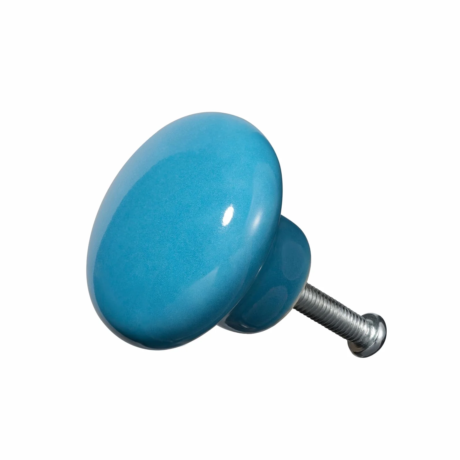 NAKUPENDA 6Pcs Boutons de Meuble en Céramique Poignées pour Armoires de Cuisine (Bleu)