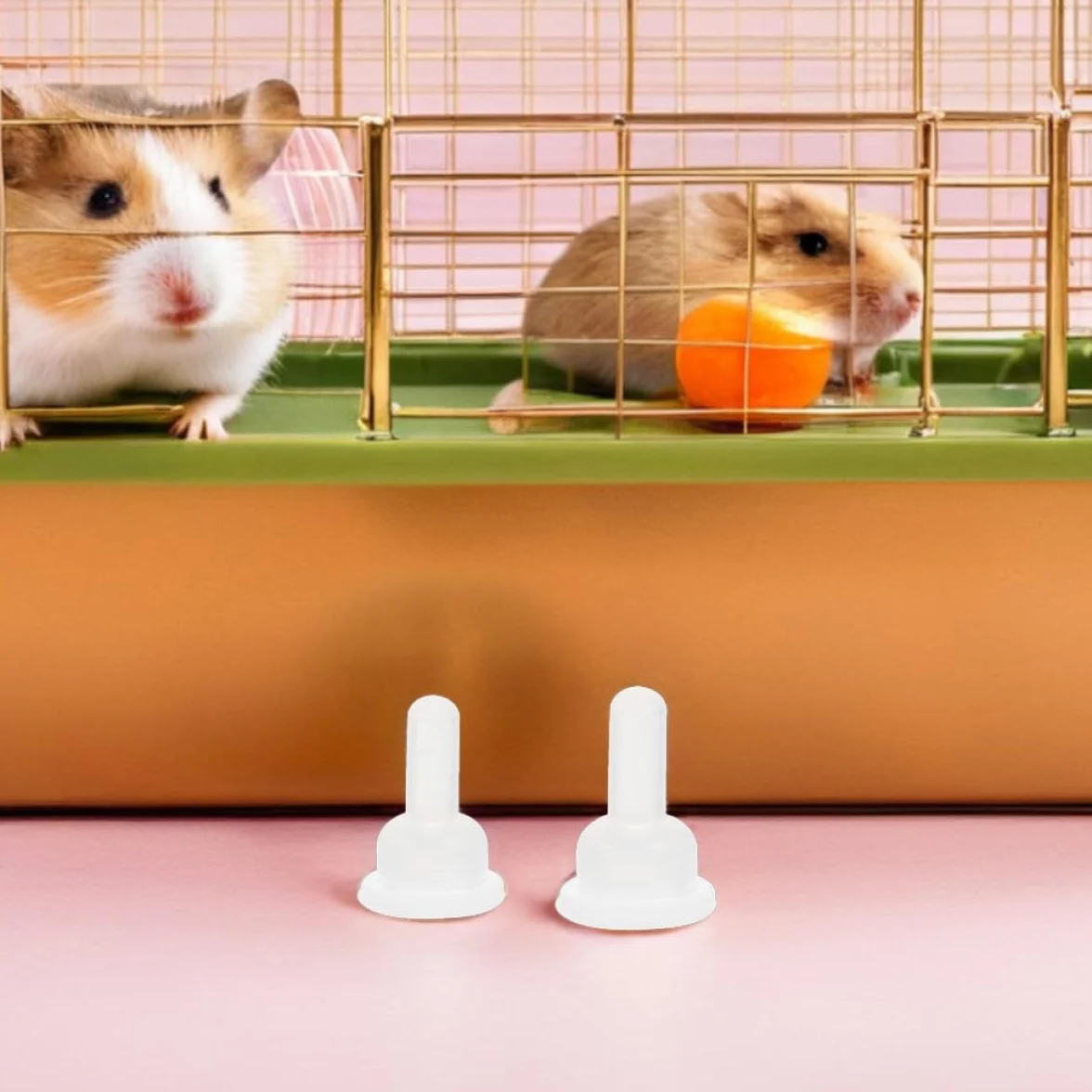 Tétines en Silicone Protection Bouche Délicate Lot de 50 pour Biberon d'alimentation Animaux Chinchillas Chatons