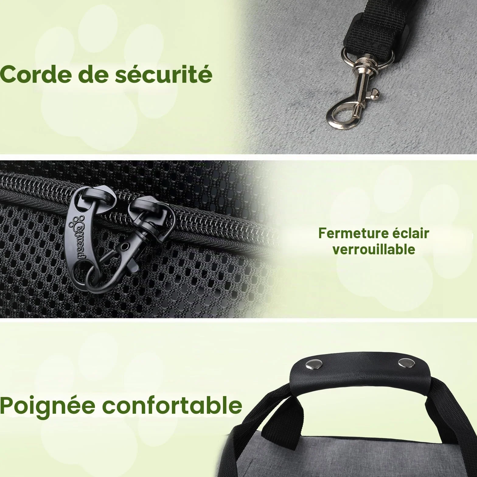 Pecute Sac de Transport Chat Extensible Grand Caisse Pliable Respirant pour Chats Chiens avec Bandoulière Réglable Bol