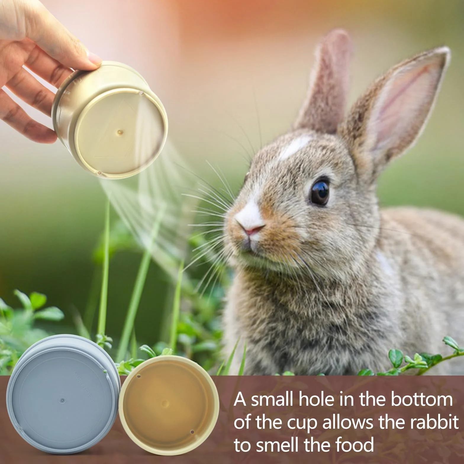 JINTANG 8 PCS Jouet Lapin empilable en Plastique de sécurité pour Cacher la Nourriture et Jouer Couleur Morandi
