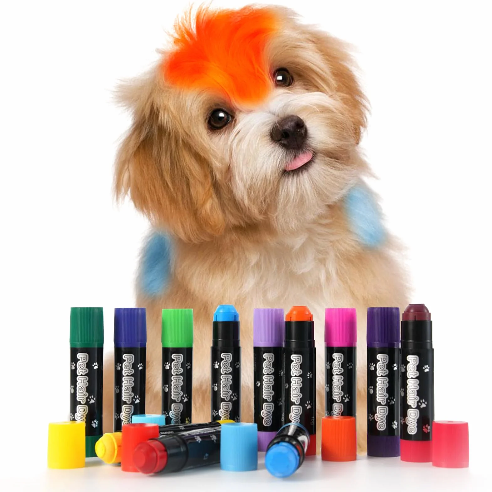 Marqueur de peinture lavable pour animaux de compagnie | Teinture temporaire non toxique pour chiens, chats, chevaux et bétail
