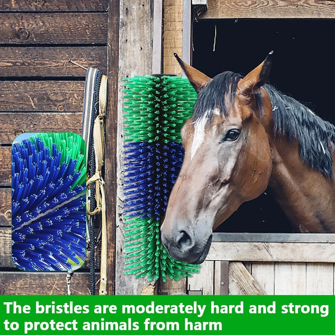 Grattoir universel pour cheval bétail brosse de massage soulagement dos