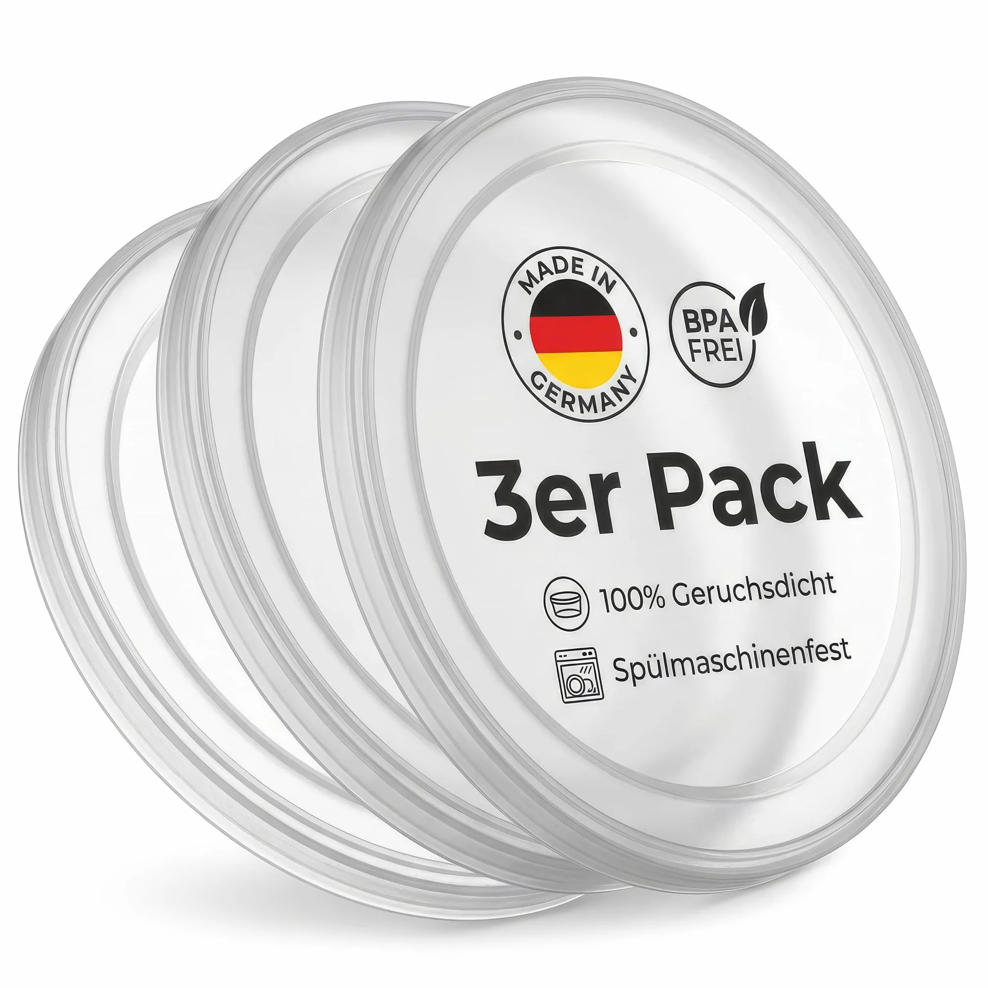 HUND IST KÖNIG® Couvercle de boîte – Couvercle robuste pour boîtes pour garder les aliments pour animaux frais et refermer les odeurs | Couvercle de boîte de 400 g / couvercle de boîte de 800 g