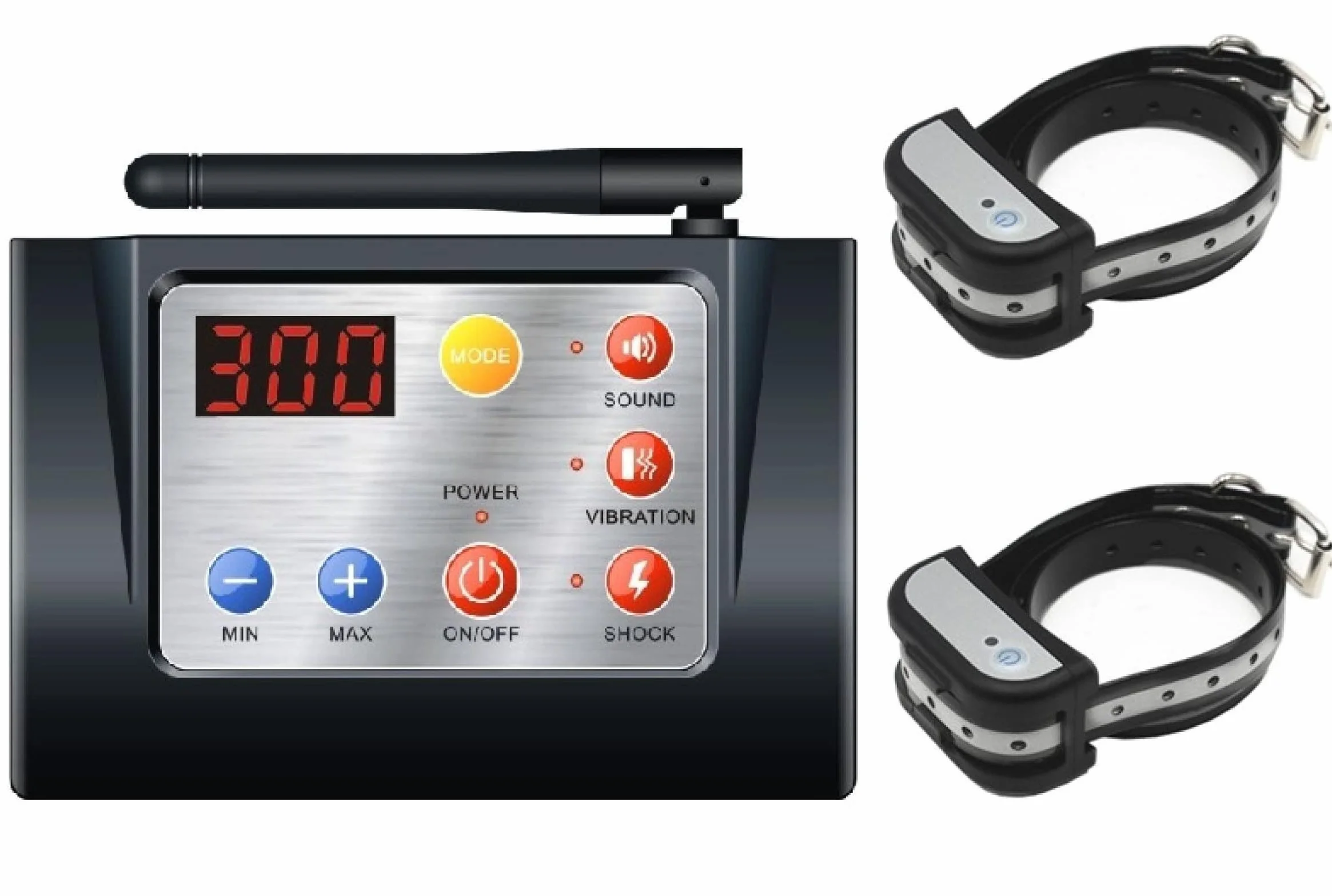 Système de clôture électronique sans fil pour chien 2 en 1 collier dressage bip choc vibration clôture 2 chiens