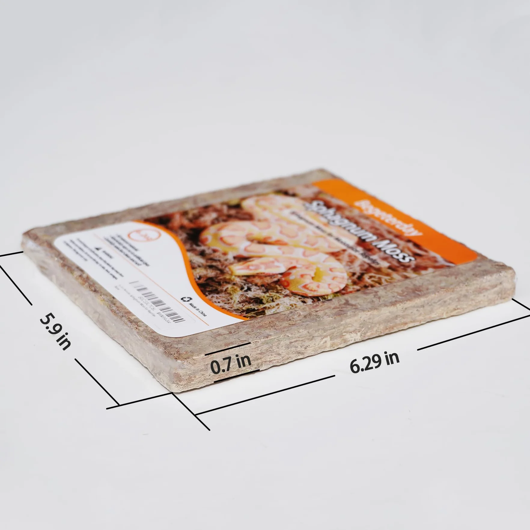 175g Mousse de sphaigne Naturelle pour Reptiles, Milieu idéal de rétention d'humidité pour Serpents, Tortues et Autres Reptiles, Bon pour Les terrariums de Reptiles & Amphibiens