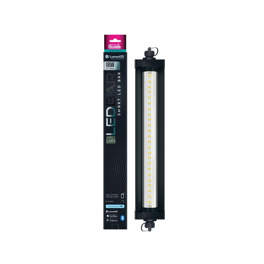 Arcadia LumenIZE Jungle Dawn LED Bar 290 mm 18 W Lumière Reptile Terrarium Vivarium