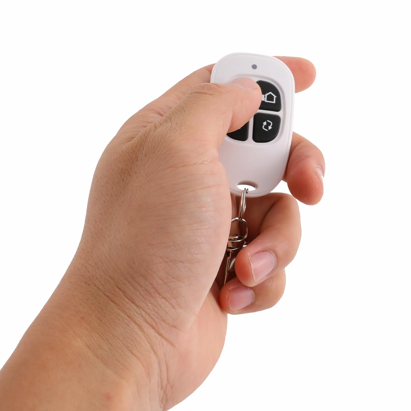 Chatière à micropuce RFID 4 voies pour porte avec télécommande pour chats et petits chiens (blanc)