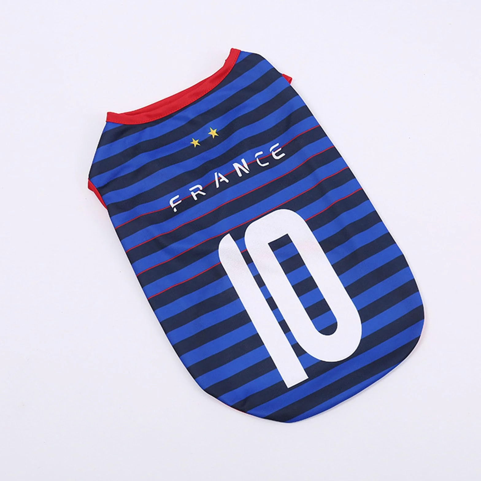 Maillot de Foot pour Chien sans Manches Thème National Vêtement de Sport T Shirt Petit Moyen Grand Chien