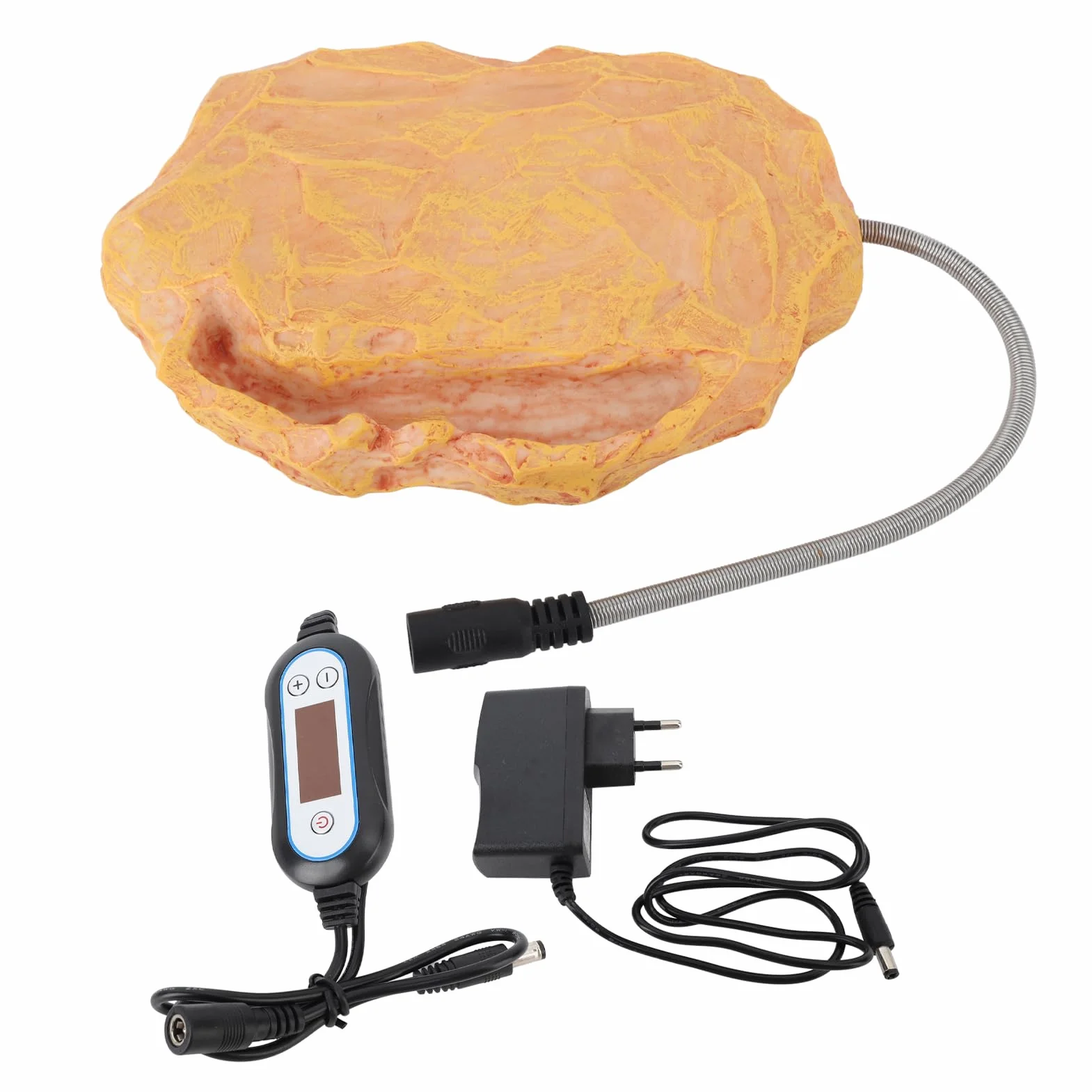 TOPINCN Chauffage pour Reptiles, Isolation de Roche, Animaux de Compagnie, Chauffage de Température pour Tortue, Tension, Pièces de Rechange pour Chauffage de Patio (Prise UE)