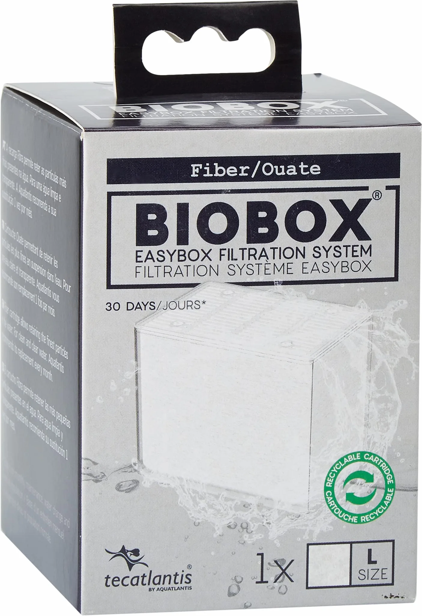Tecatlantis Easybox Ouate Recharge Filtrante pour Filtres Biobox 2/3 Aquariophilie