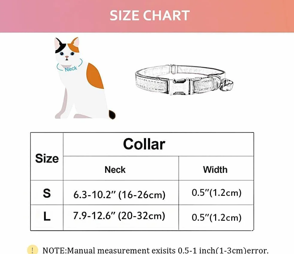 Collier Personnalisé pour Chat avec Gravure Nom Téléphone, Tissu Velours Doux, Boucle Métal Sécurisée, Bleu Marine, L 20-32cm