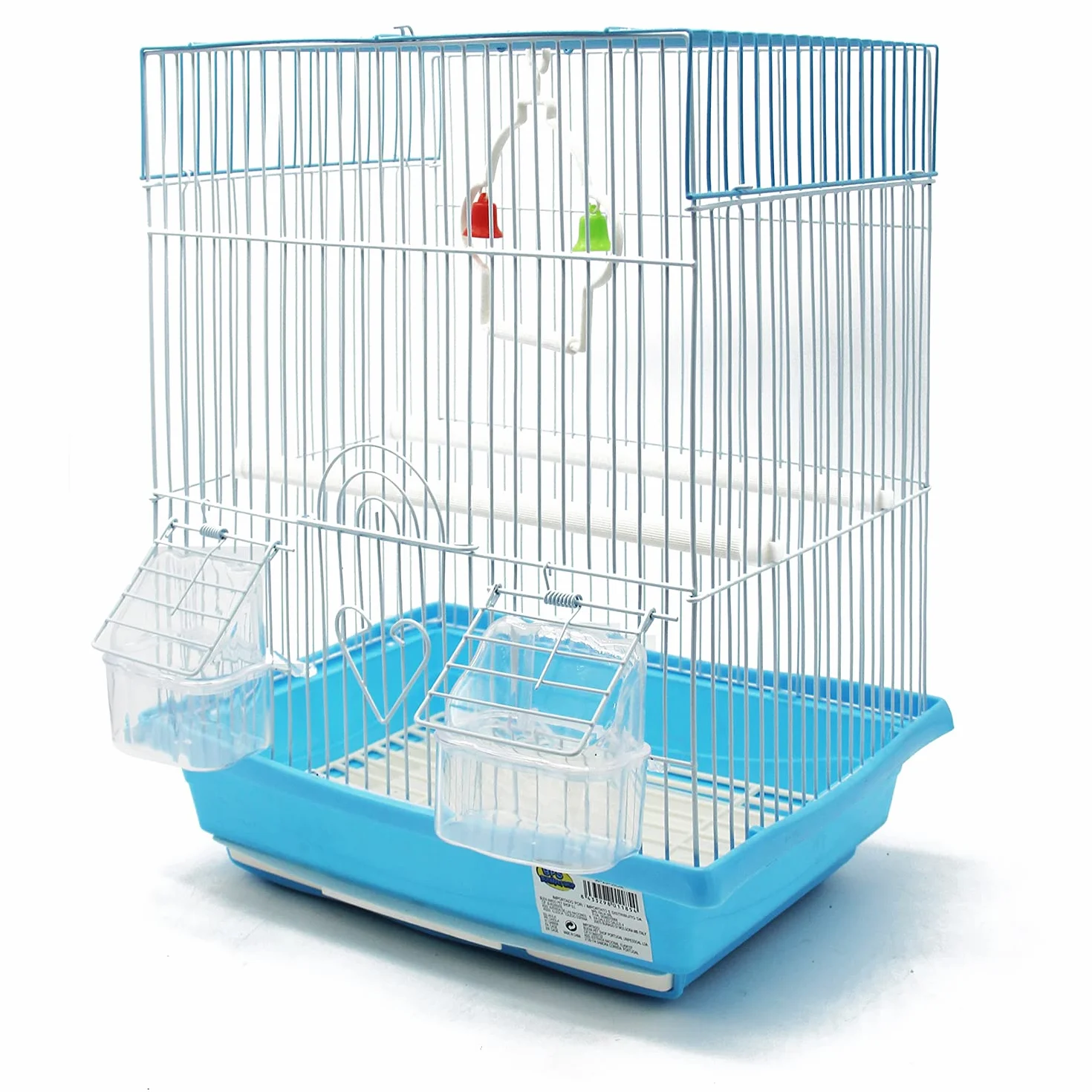 BPS Cage à oiseaux Nichoir Perruches Canaris 30 x 23 x 39 cm avec Mangeoire Pulvérisateur Perchoirs
