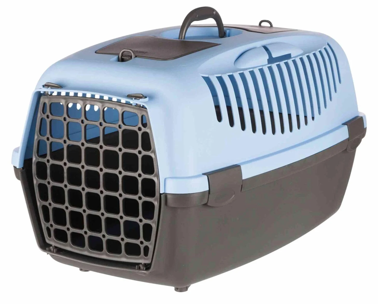 TRIXIE Box de transport Capri 3 S 40x38x61 cm gris foncé/bleu