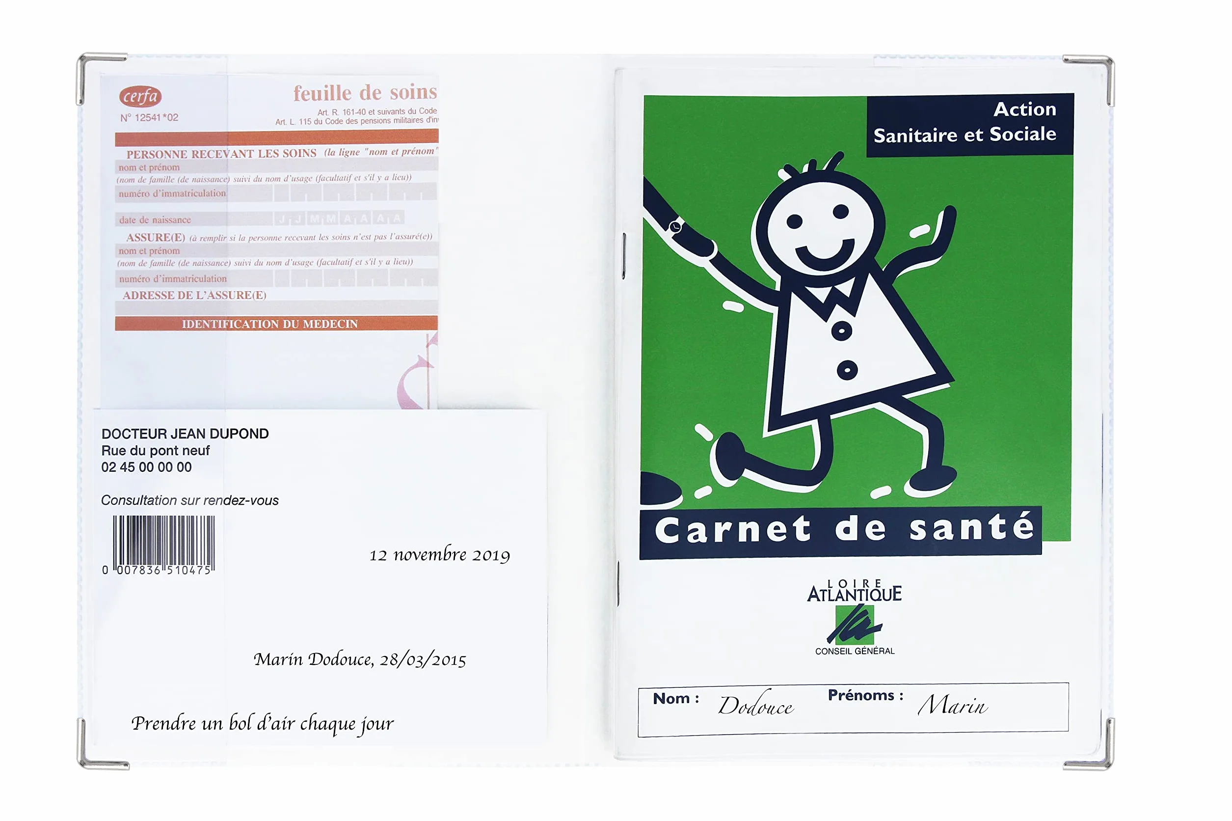 Protège carnet de santé enfant Color Pop 22 x 16 cm PVC imprimé safari