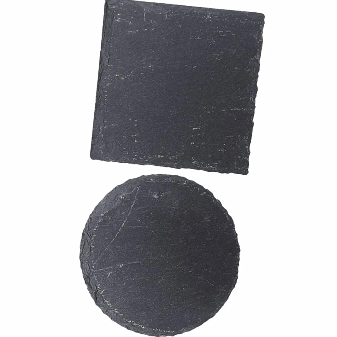 Lot de 2 Plateformes en Pierre pour Tortues, Ardoise Naturelle 10x10 cm, Accessoire Terrarium Reptile