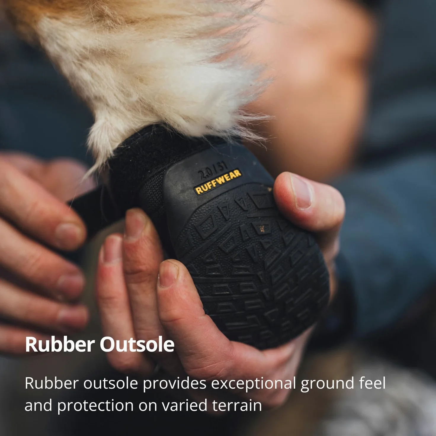 RUFFWEAR Ridgeline – Lot de 2 chaussures pour chien, bottes de marche robustes pour animaux de compagnie, sur surfaces chaudes ou froides, équipement de course, d'escalade et de randonnée, noir