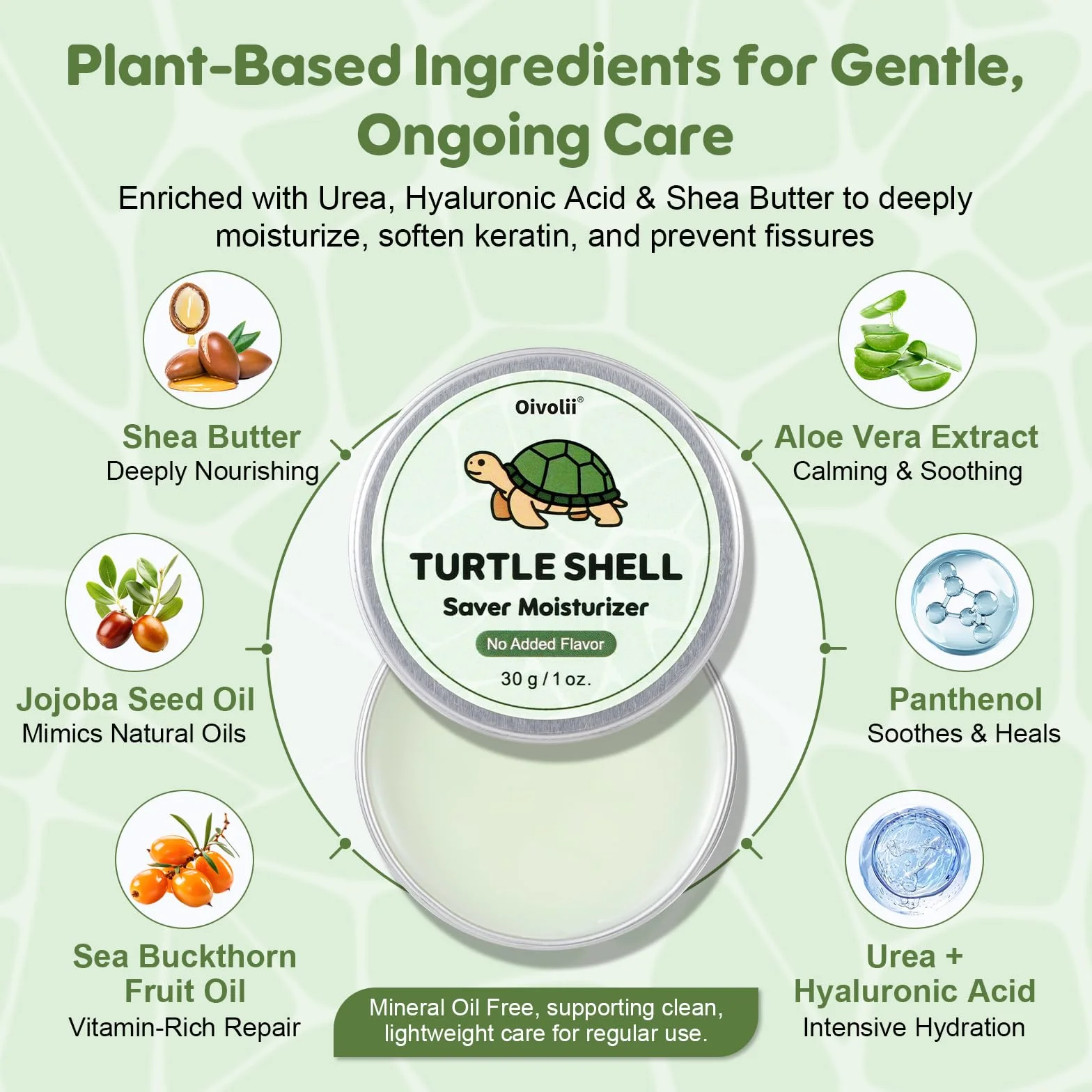 Baume hydratant pour carapace de tortue - Soin végétal 30 g