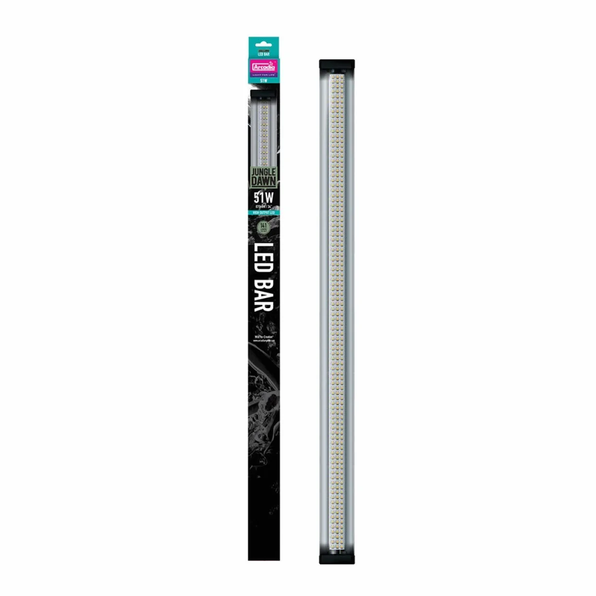 Arcadia Jungle Dawn Barre LED 51 W pour Reptiles Amphibiens Plantes