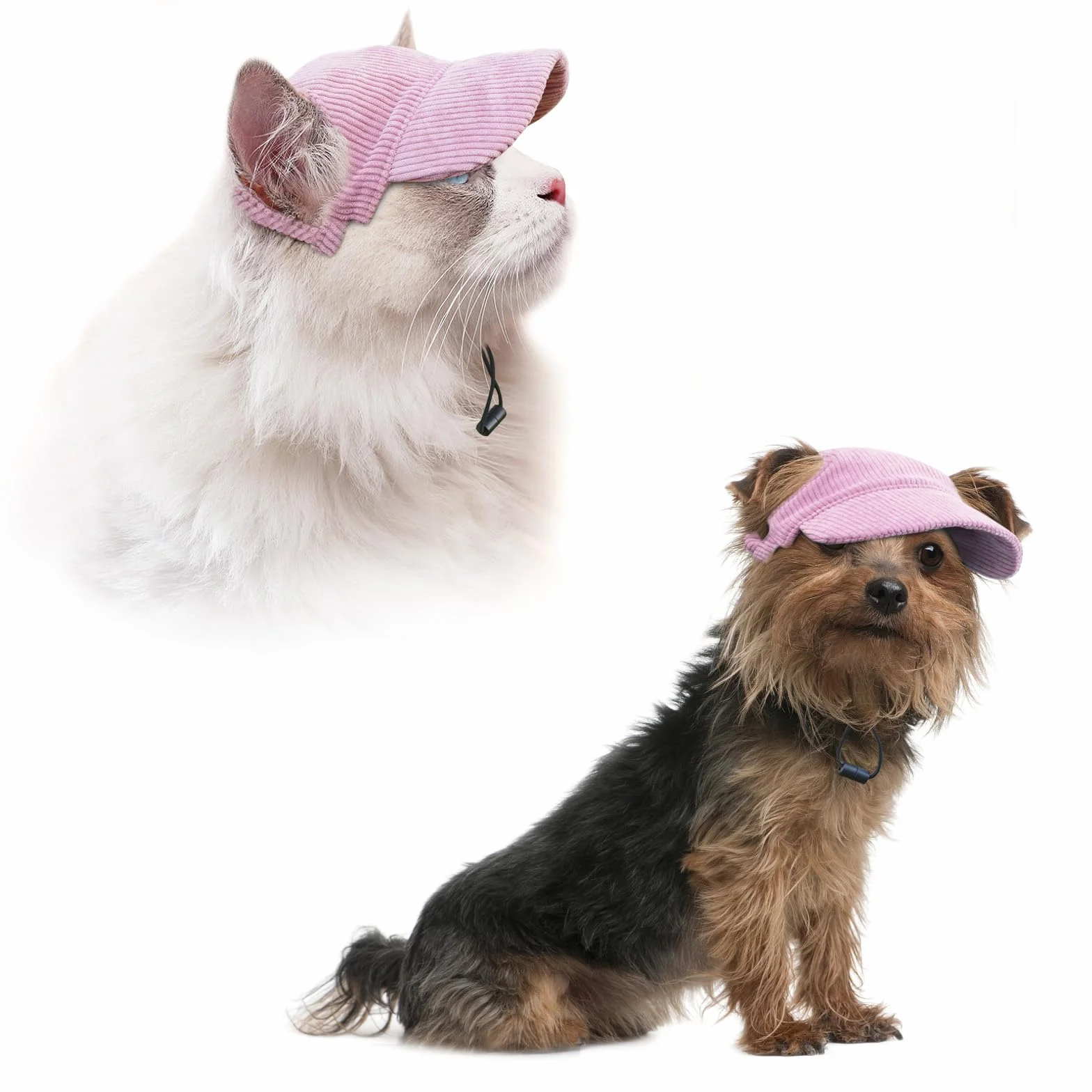 Casquette de Baseball pour Chiens Réglable Chapeau de Soleil Protection Oreilles pour Chats et Chiens