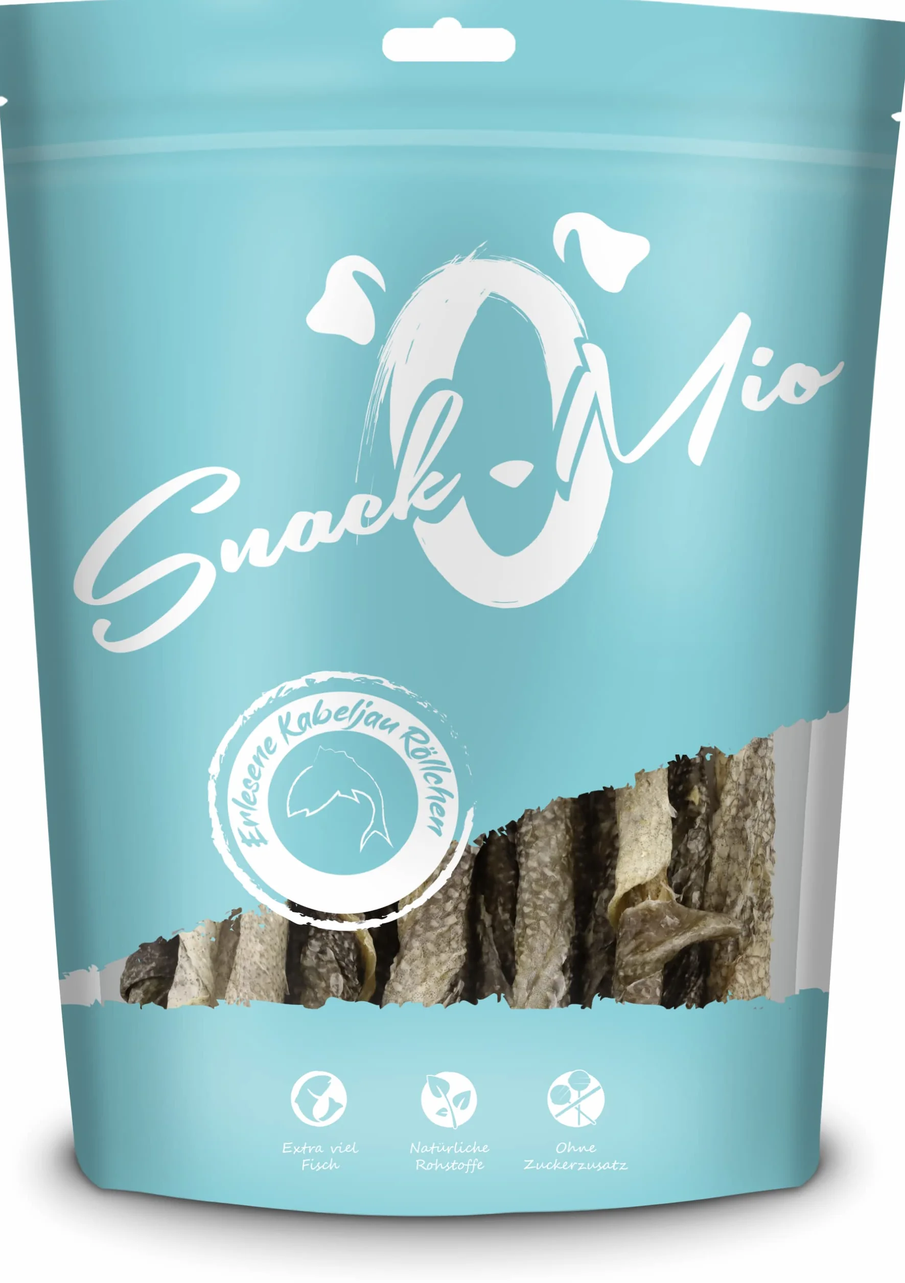SnackOMio Rouleaux de cabillaud Premier Choix pour Chiens 70g