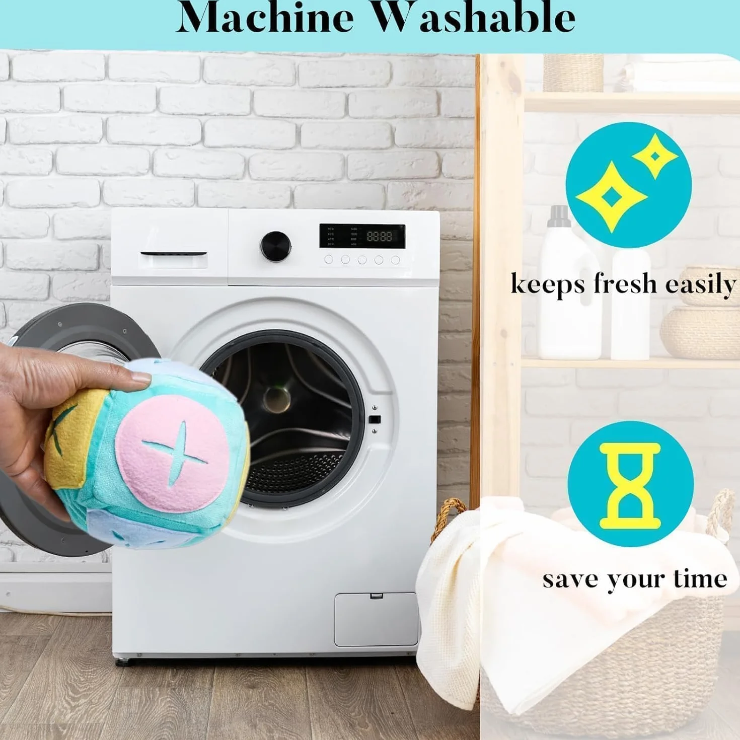 Jouet Fraîcheur Lapin Jeu Nourriture Puzzle Doux Lavable Anti-Ennui Distributeur Friandises Nasales Enrichissement Lapins Intérieur Bleu