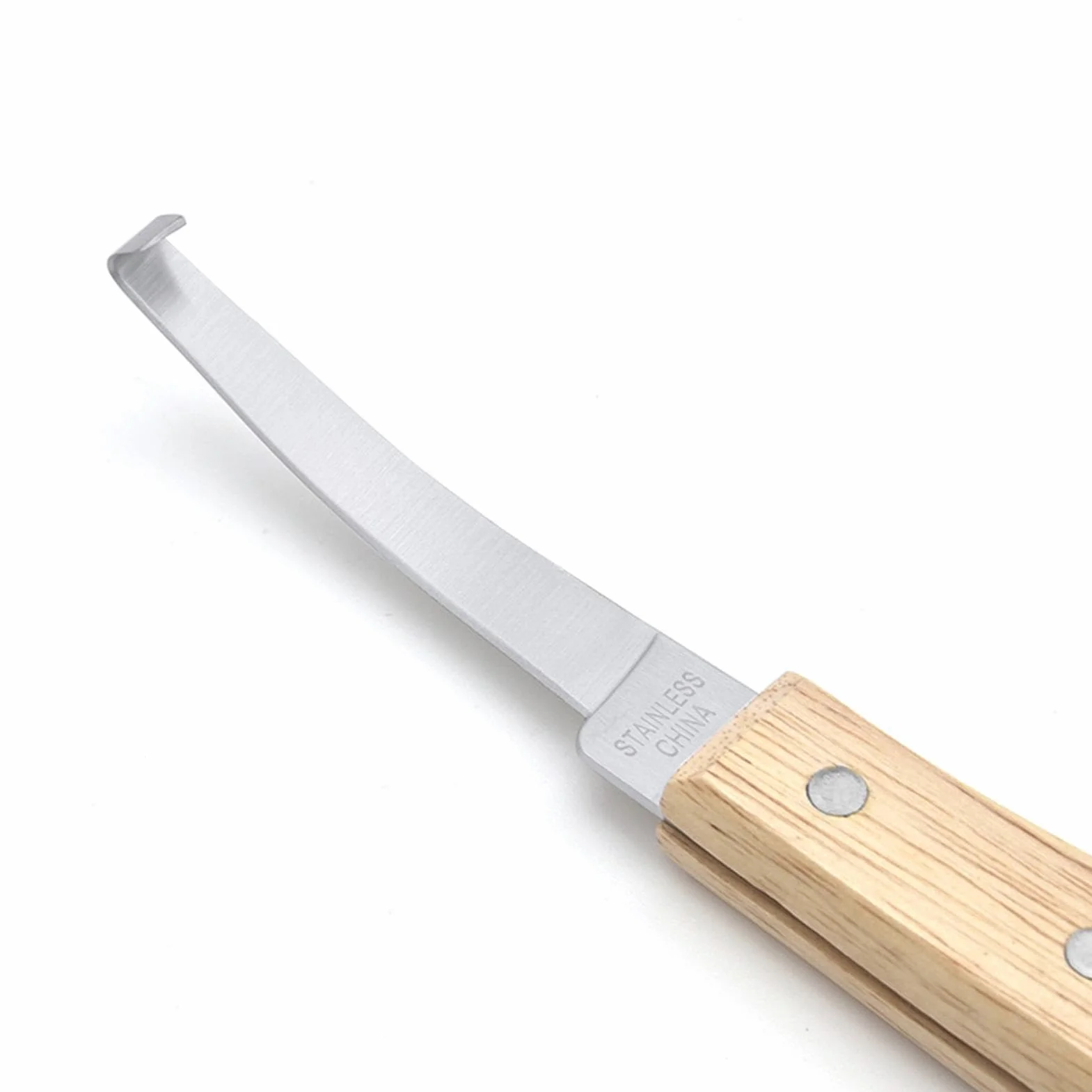 Ciseaux à sabots de chèvre coupe-ongles acier inoxydable tondeuse à sabots manche en bois pour chevaux moutons chèvres vaches