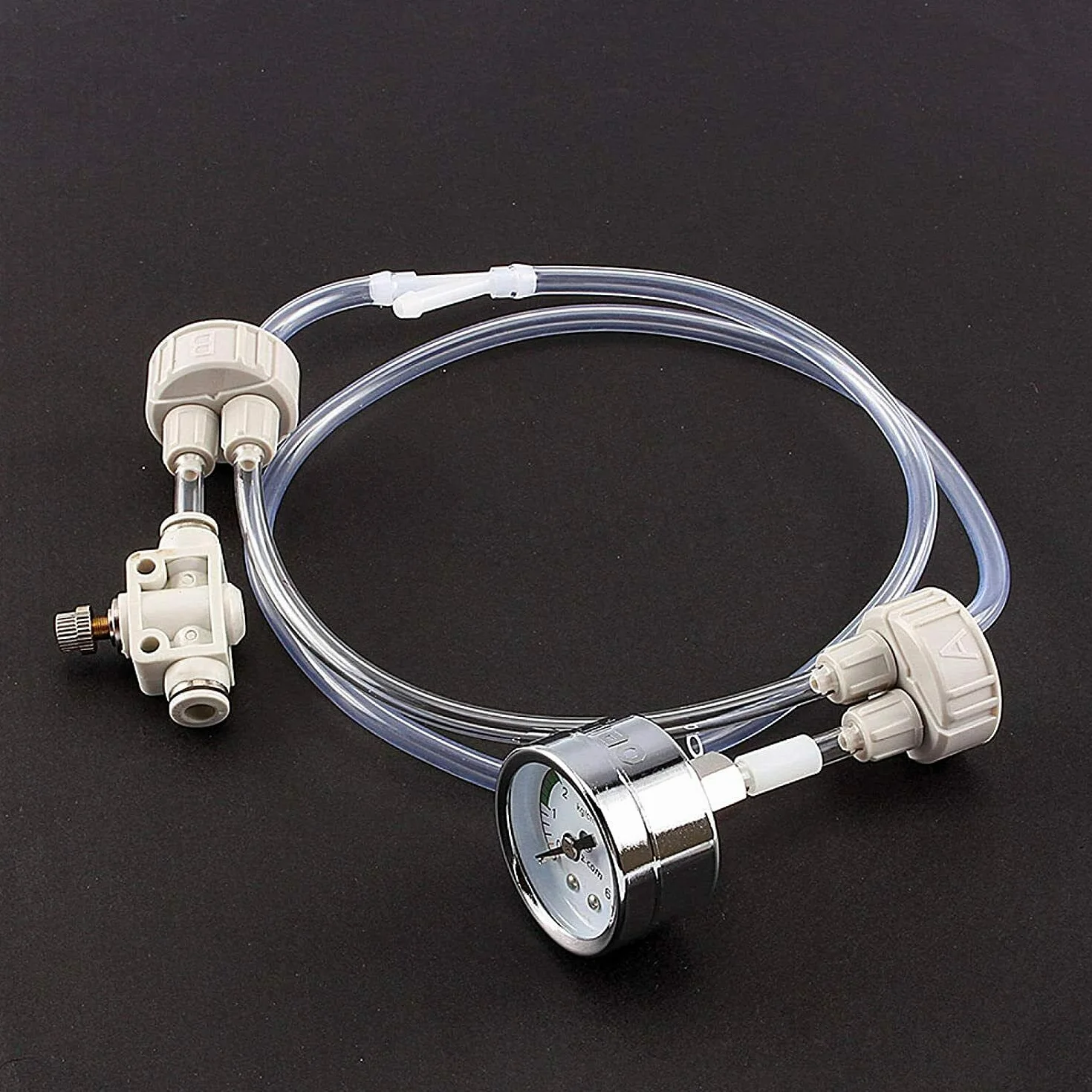 Kit système CO2 aquarium DIY générateur CO2 pour plantes d'eau avec valve bouteille manomètre