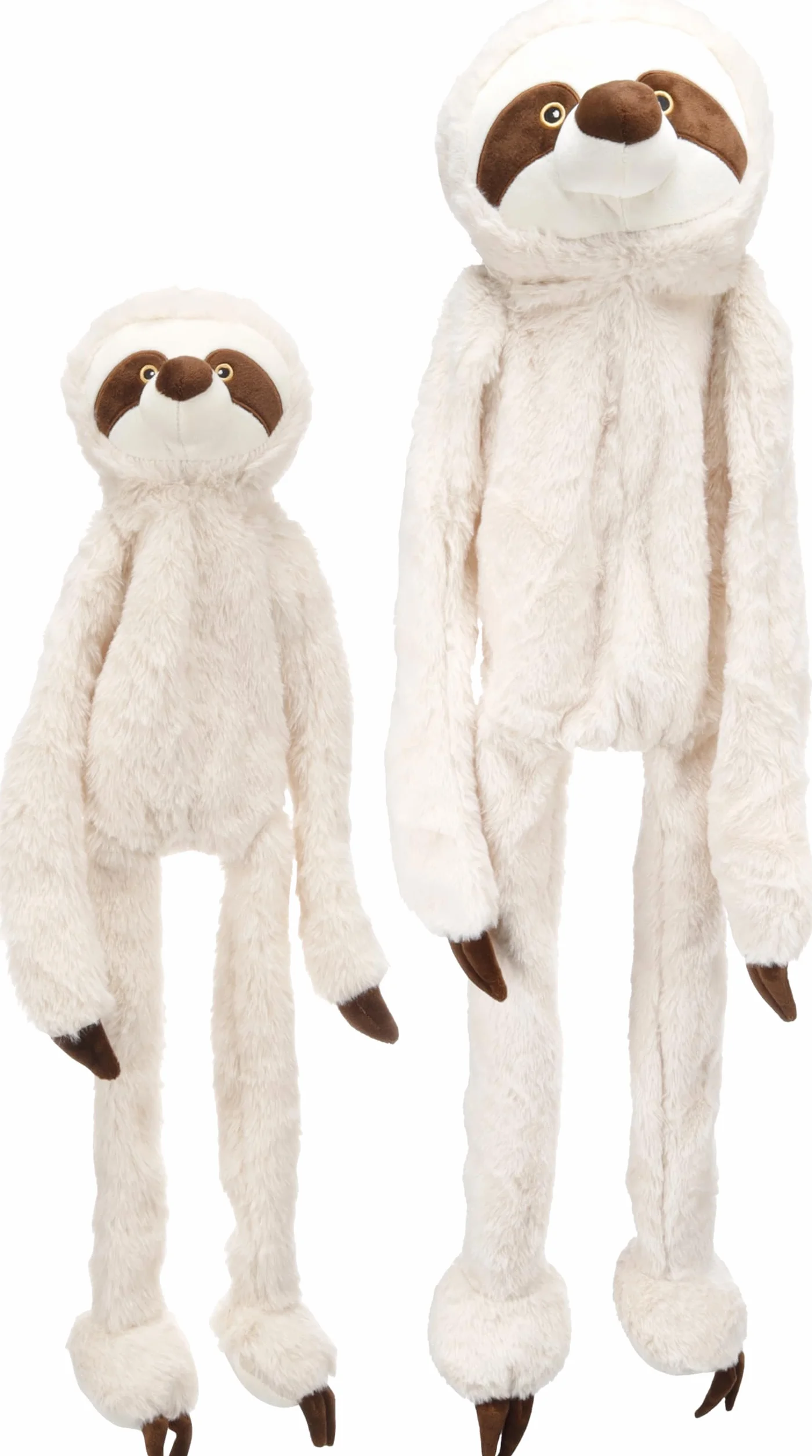 Peluche Douce pour Chien Paresseux Landy Beige S 19x10,5x60cm