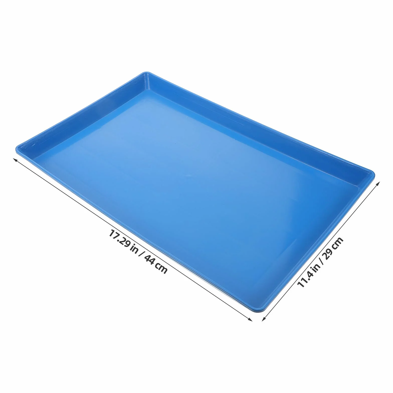 Plateau en Plastique Épais pour Cage d'animal, Bac à Déjections pour Chien et Lapin, Facile à Remplacer, Adapté pour Cage d'animaux Domestiques Bleu