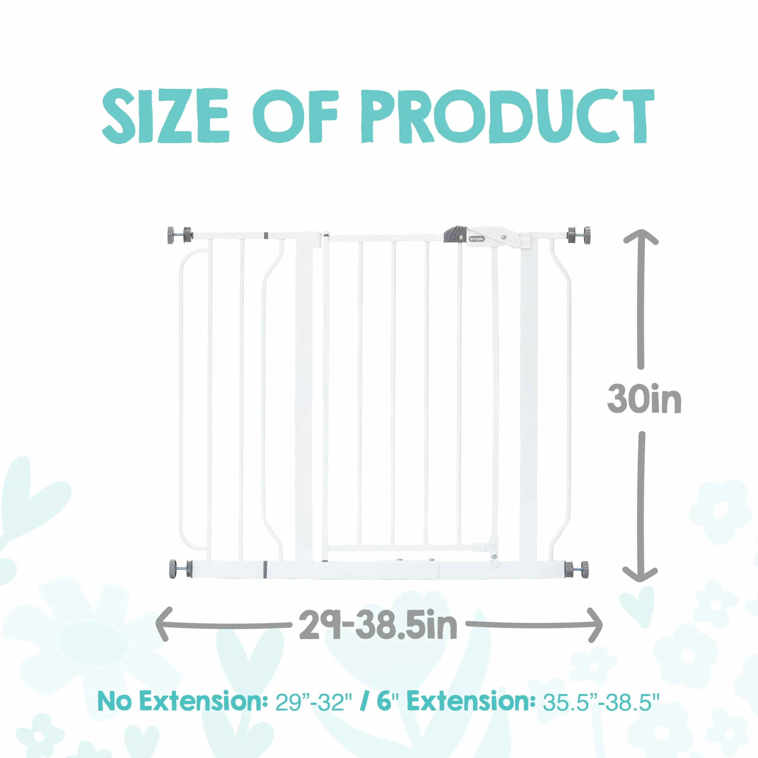 Regalo Portail Easy Step Blanc 73,7-99,1 cm