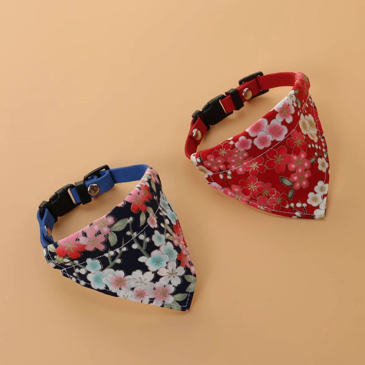 minkissy 6pièces Bandana Chien Triangle Motif Ajustable Accessoires Animaux Modèles Aléatoires