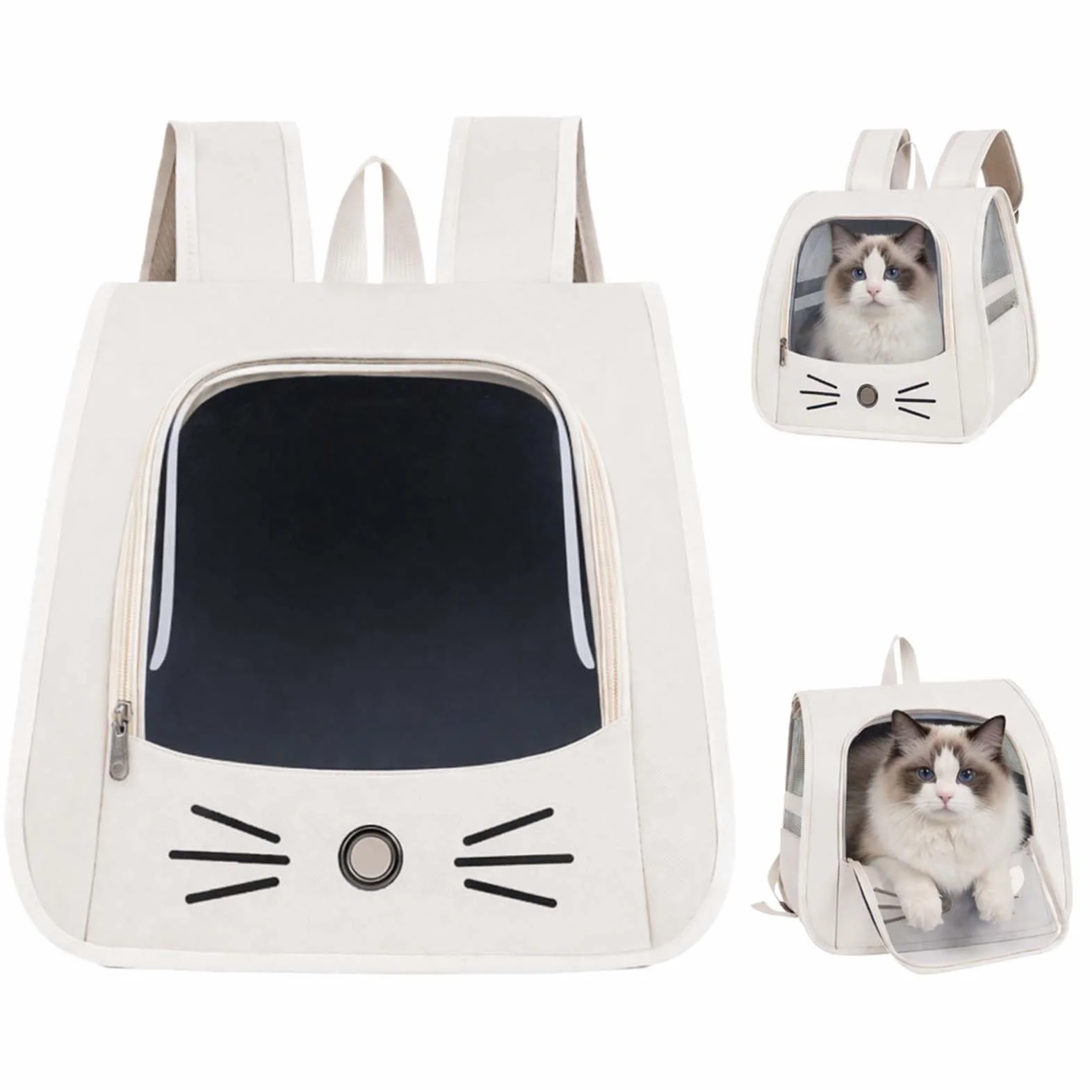 Sac Transport Chat 35×35×25cm Sac à Dos pour Animal Pliable Portable