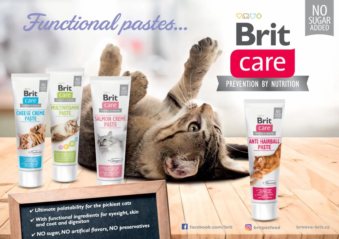 Brit Care Pâte anti boules de poils chat taurine 100 g