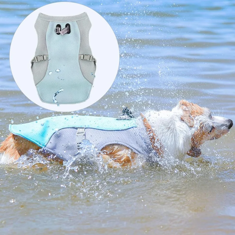 Gilet de refroidissement pour chiens Voarge, léger, respirant, réfléchissant, protection UV, taille S