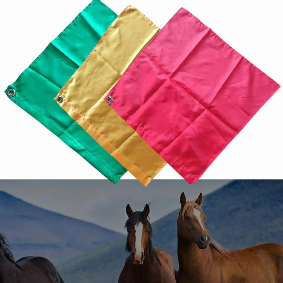 Drapeau dressage chevaux outil essentiel préparation obstacles équestres jaune