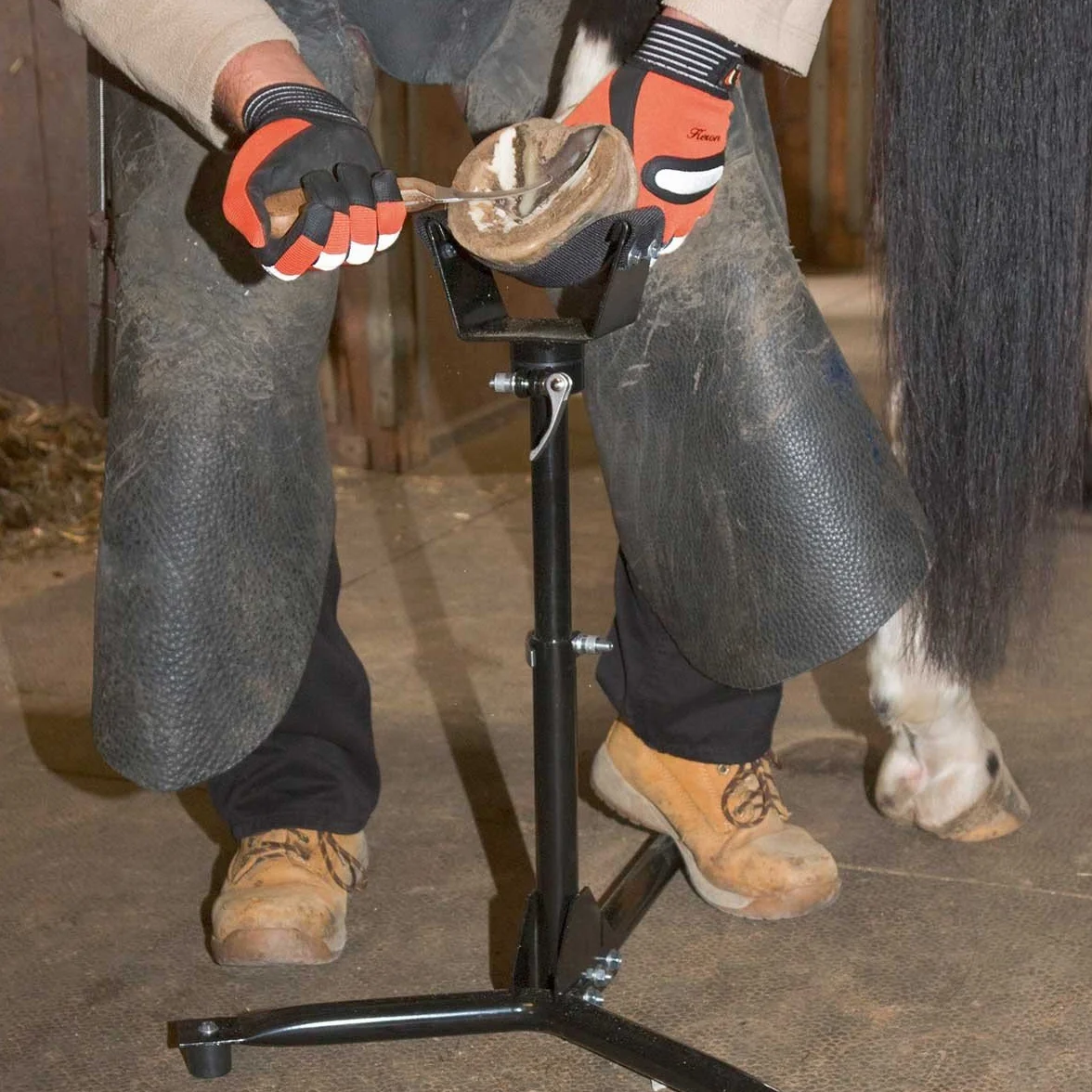 Kerbl Support pour Sabots EcoFlex 2 en 1 Noir réglable en Hauteur pour Chevaux