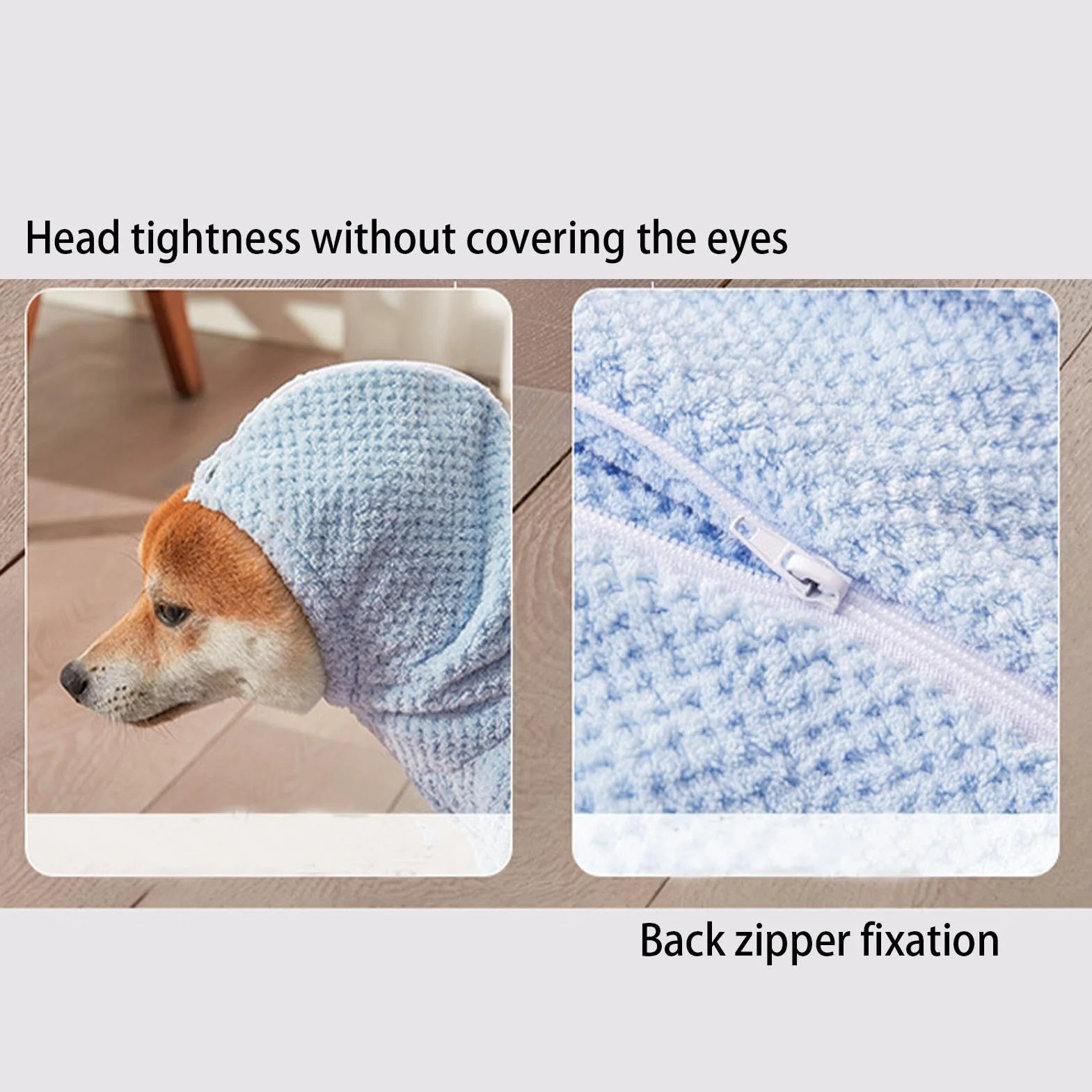 Peignoir de bain pour chien à séchage rapide, serviette absorbante, enroulé, accessoires de bain