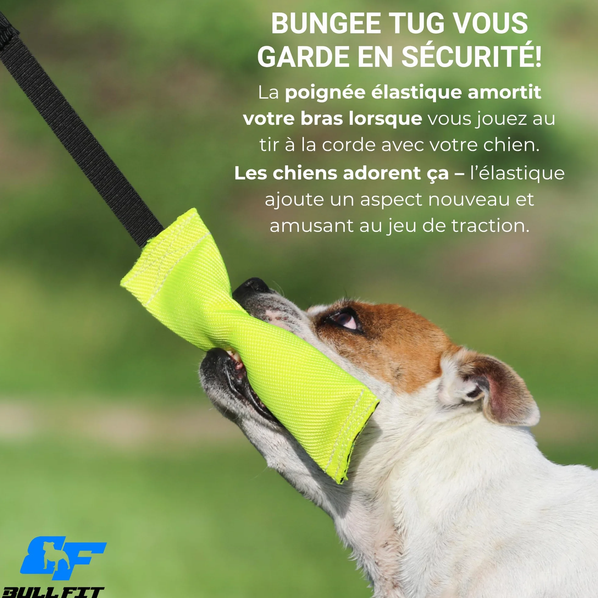 Bull Fit Bungee Boudin Jouet pour Chien 30 cm Anse Tuyaux Lance Incendie Robuste Mordant