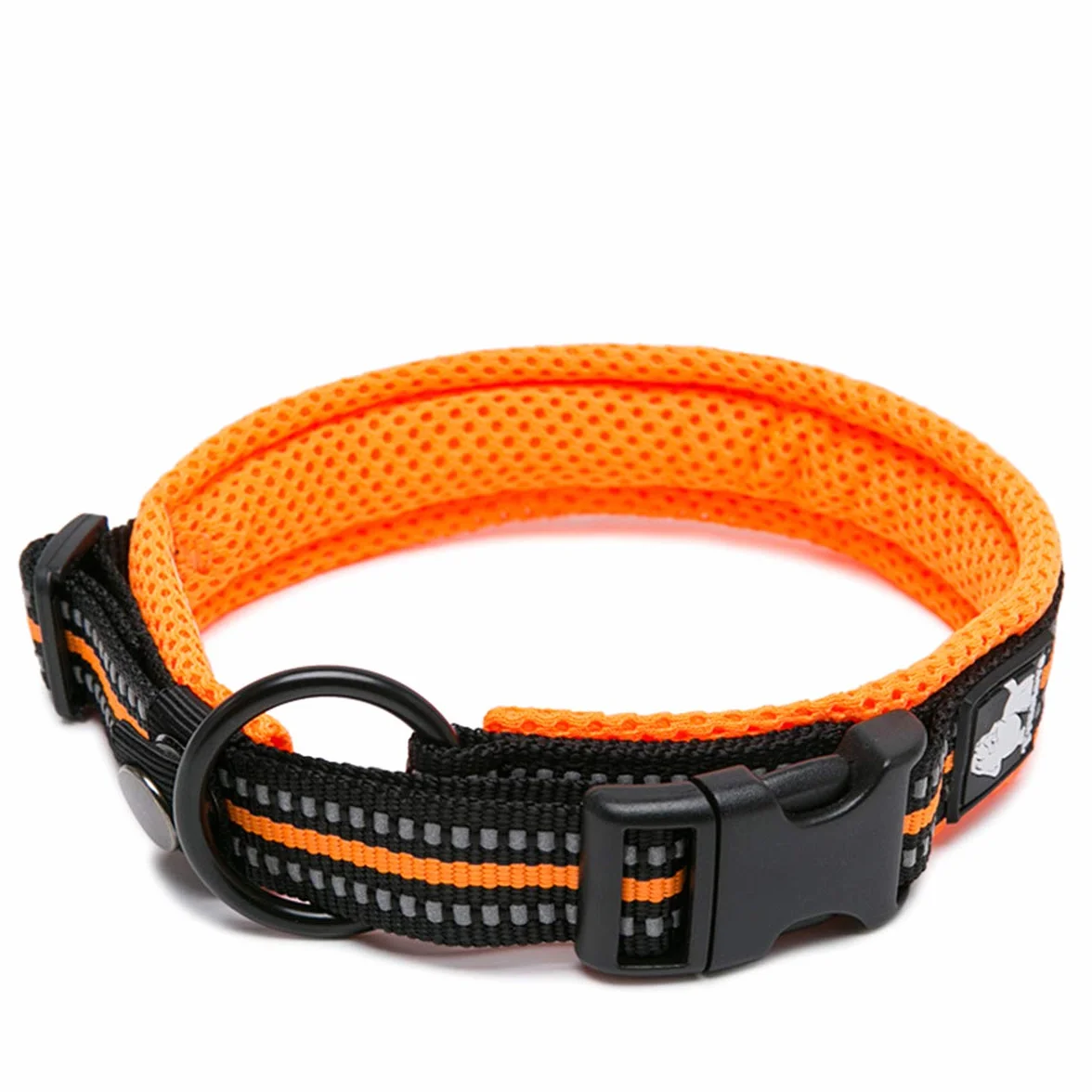 TRUE LOVE Collier de Chien Réfléchissant Réglable Nylon Solide Confort Pet Classic TLC5011 Orange S
