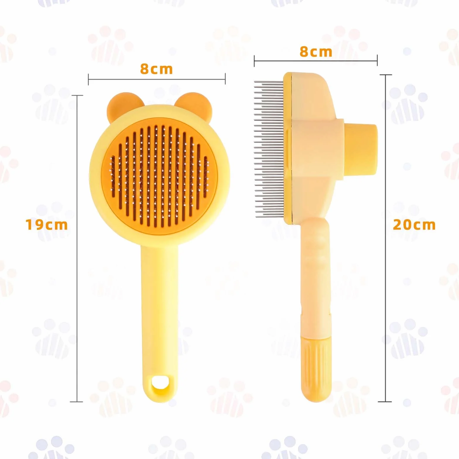 Brosses pour chat lot de 2, design doux, élimine poils morts