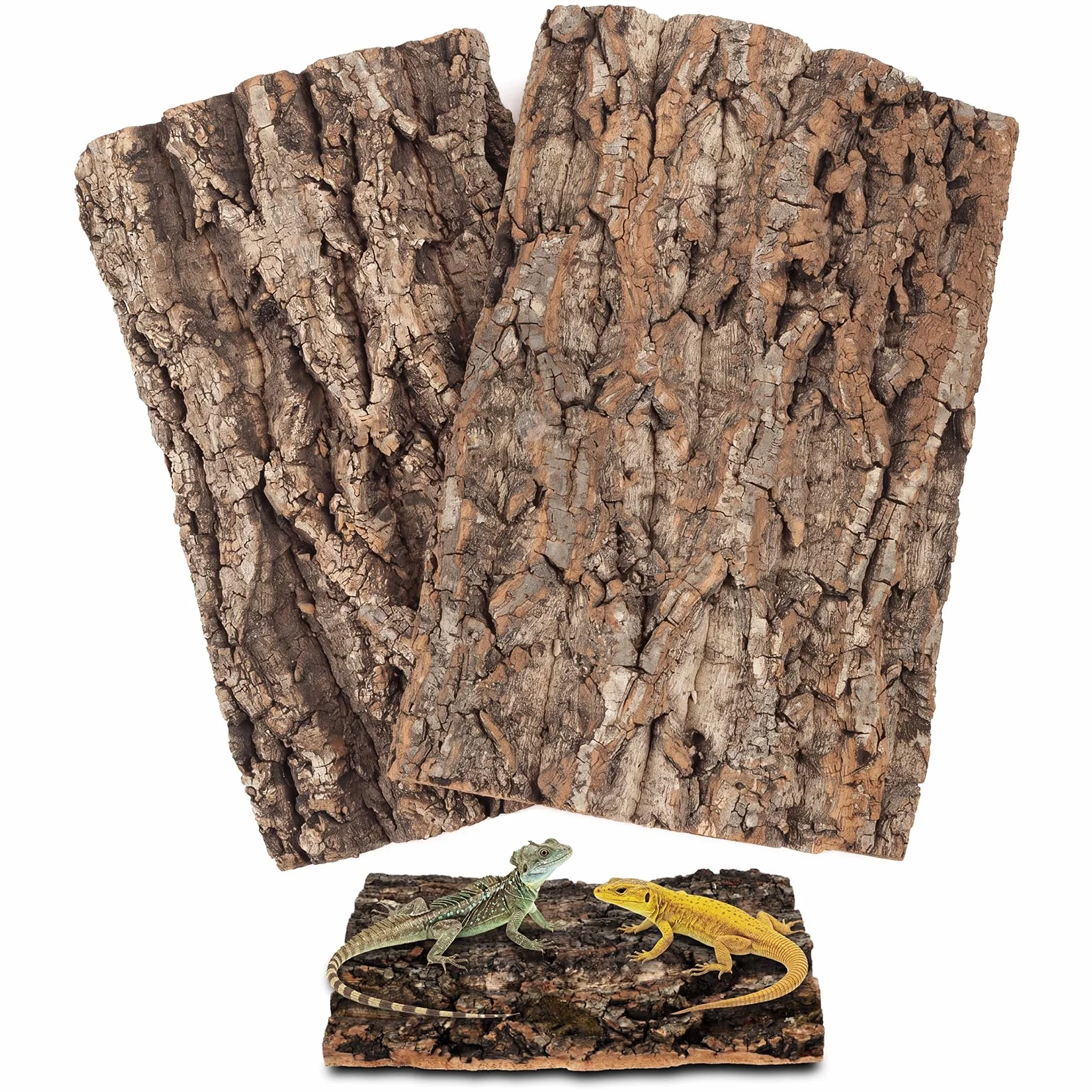 Panneau Arrière de Terrarium en Écorce de Liège Naturelle 30 x 20 cm pour Reptiles