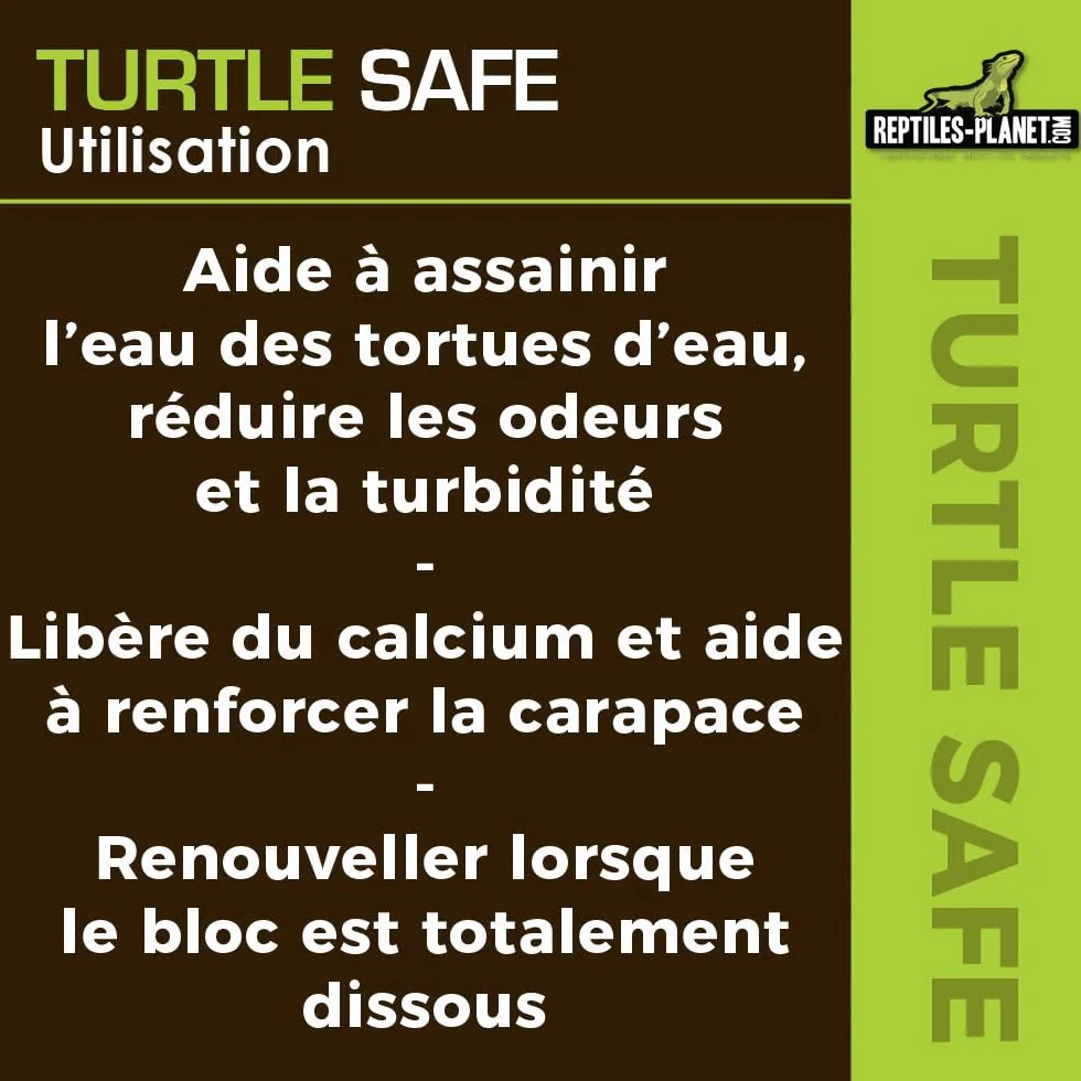 Reptiles Planet Turtle Safe Purificateur d'Eau pour Tortues Aquatiques