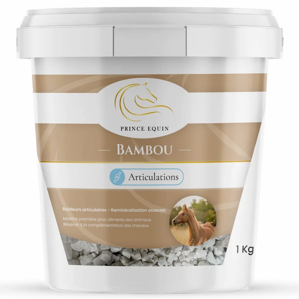 BAMBOU Complément nutritionnel Cheval Seau 1 kg Santé articulations Reminéralisation osseuse