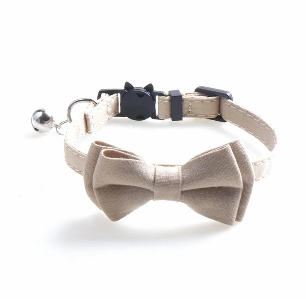 Collier pour chat avec clochette, réglable, fermeture rapide de sécurité