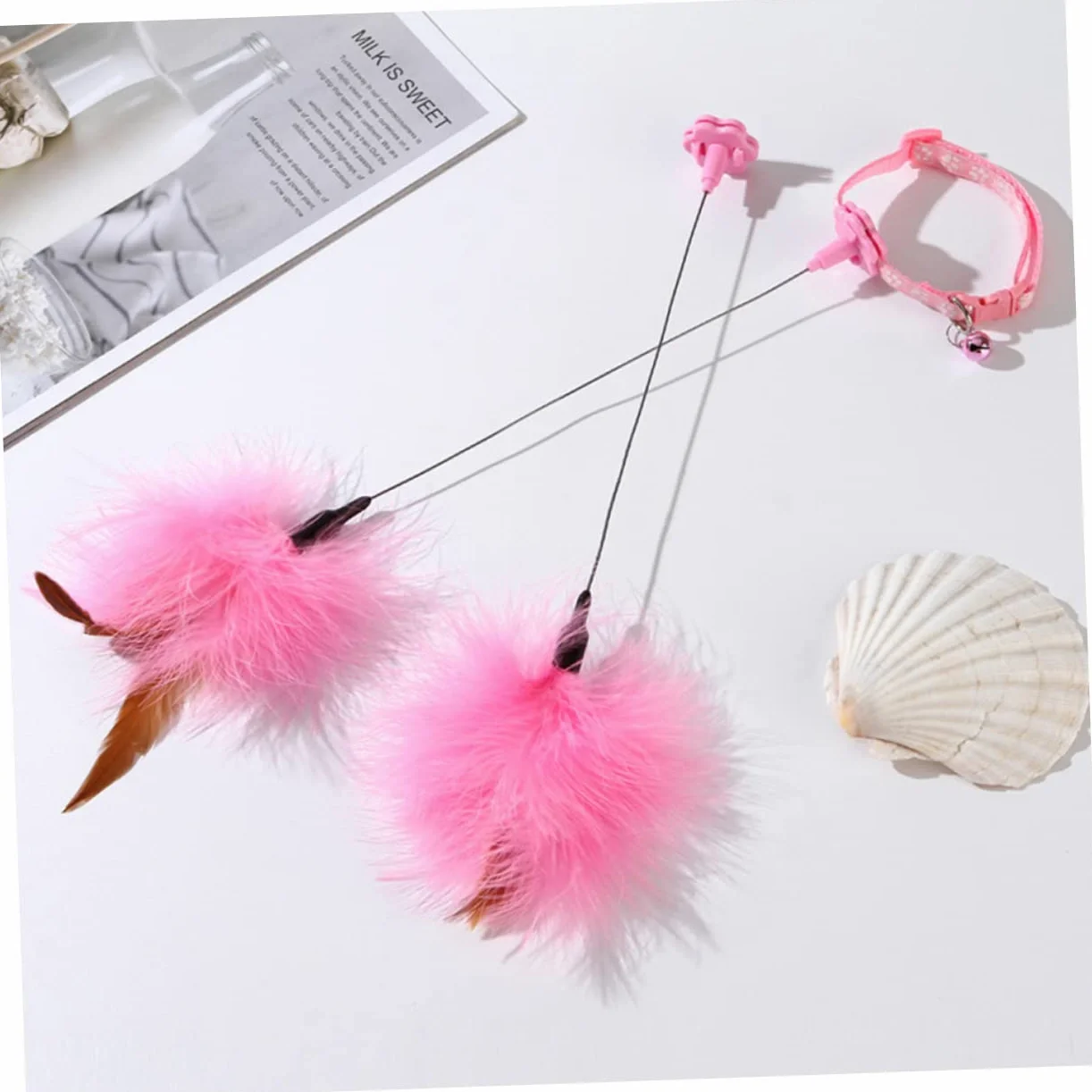 UPKOCH 2pièces Lot de Jouets Amusants pour Chat Baguettes Jouets Interactifs pour Chats