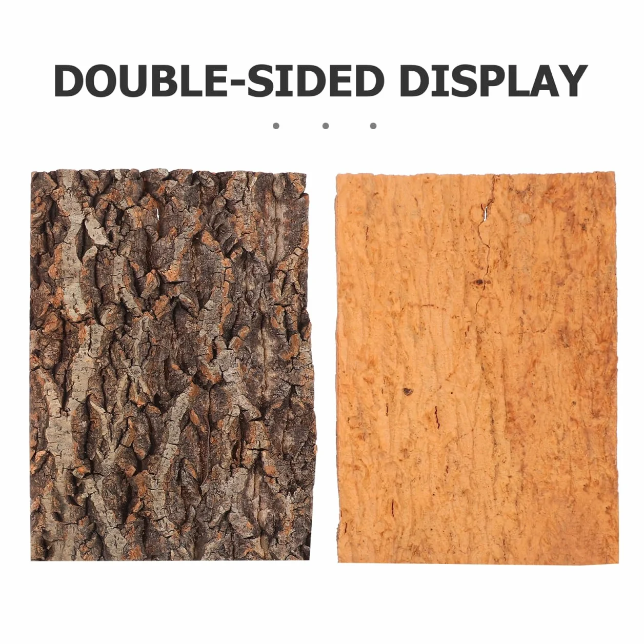 Zerodeko Lot de 2 écorces de liège naturelles pour terrarium 30 x 20 cm paroi arrière authentique mur d'escalade reptiles