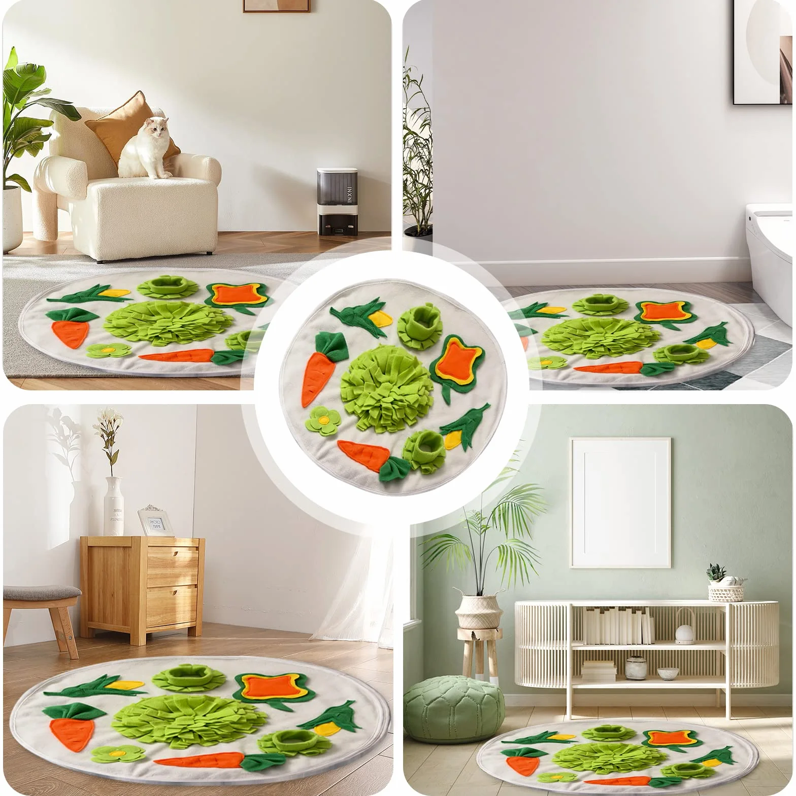 Tapis à renifler lavable pliable pour cochon d'Inde, lapin, entraînement odeur