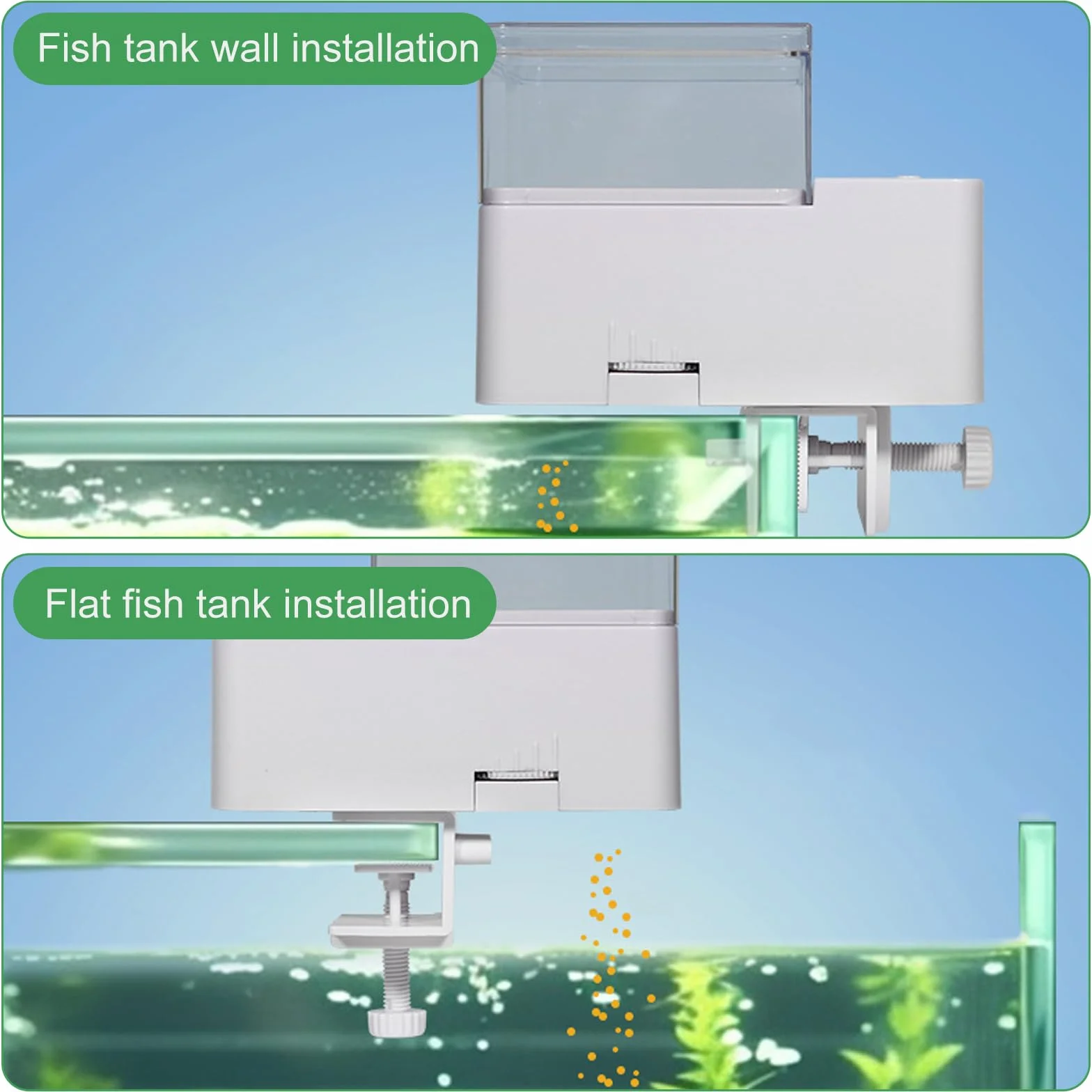 Distributeur automatique de nourriture pour aquarium 150 ml 4 modes de mesure du temps pour poissons et poissons rouges avec réservoir