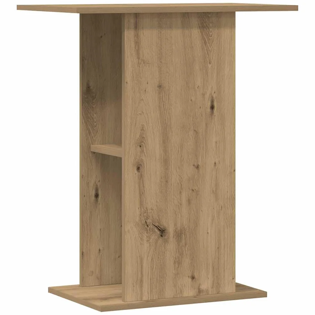 vidaXL Support d'aquarium Chêne Artisanal 36 x 60,5 x 72,5 cm