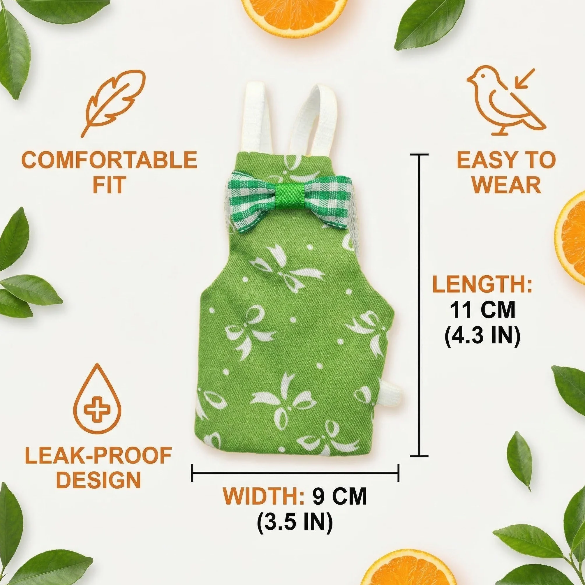 Couches Réutilisables pour Perroquets Imperméables Lavables pour Cockatiel Perruche Mini Ara Canari